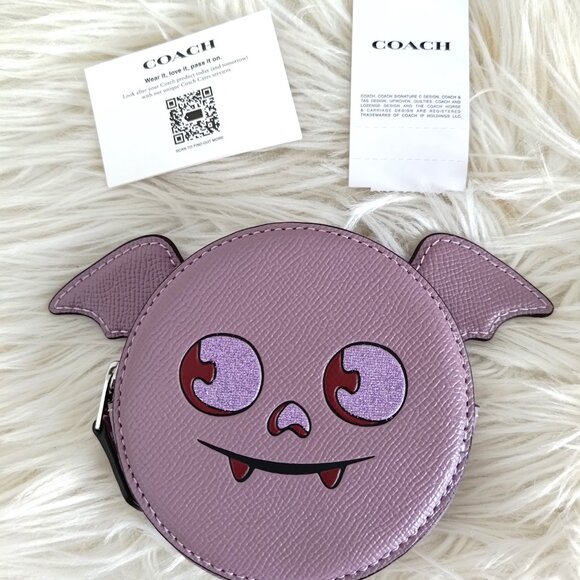 Coach Coin Case With Halloween Bat CW465 - Picture 3 of 7